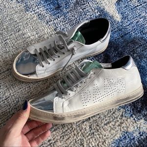 P448 Metallic Green/Silver Sneakers 👟